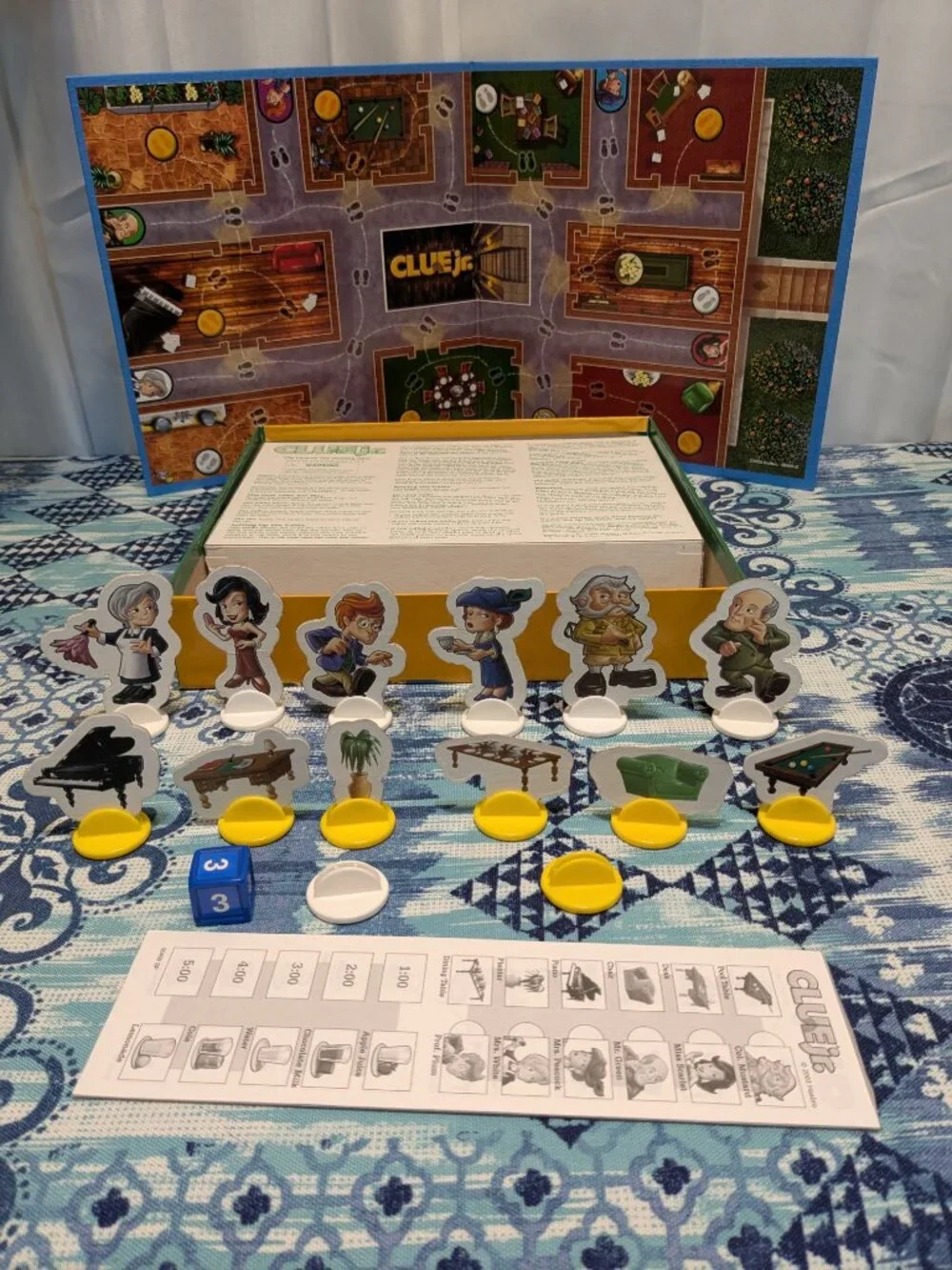 CLUE JR the Case of the Missing Cake board game Milton Bradley 2003 COMPLETE